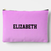 Witte stippen roze patroon etui (Voorkant)