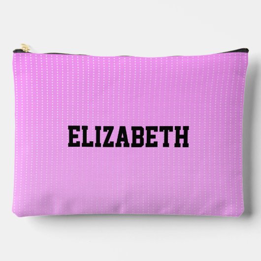 Witte stippen roze patroon etui (Voorkant)