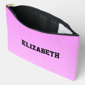 Witte stippen roze patroon etui (Open)