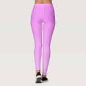 Witte stippen roze patroon leggings (Achterkant)