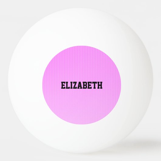 Witte stippen roze patroon pingpongbal (Voorkant)
