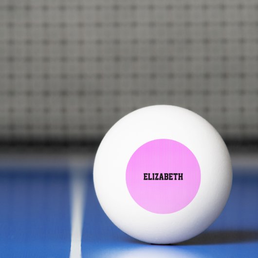 Witte stippen roze patroon pingpongbal (Net)
