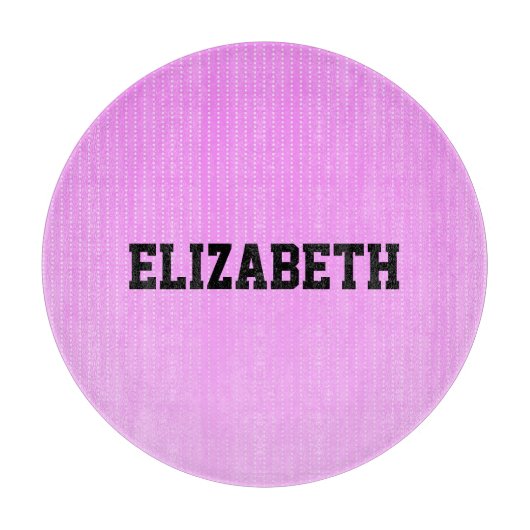 Witte stippen roze patroon snijplank (Voorkant)