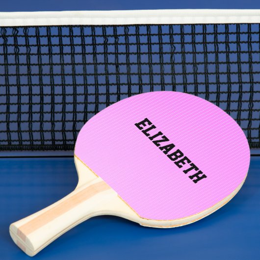 Witte stippen roze patroon tafeltennisbatje (Insitu)