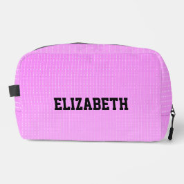 Witte stippen roze patroon toilettasje