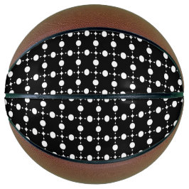 Witte stippen, stippen, Stippen, gestippeld Basketbal