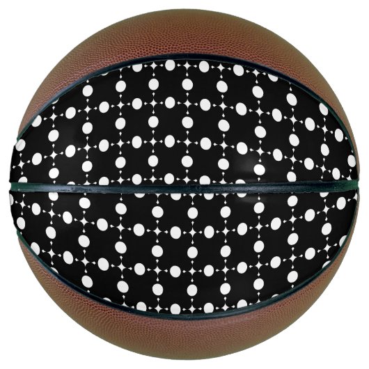 Witte stippen, stippen, Stippen, gestippeld Basketbal (Voorkant)