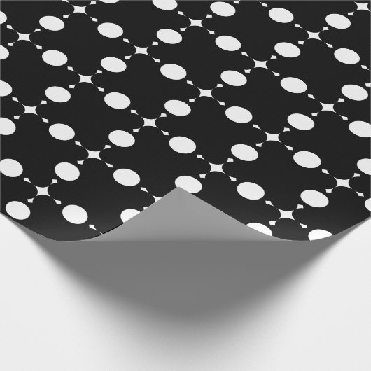 Witte stippen, stippen, Stippen, gestippeld Cadeaupapier (Hoek)