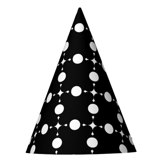 Witte stippen, stippen, Stippen, gestippeld Feesthoedjes (Voorkant)