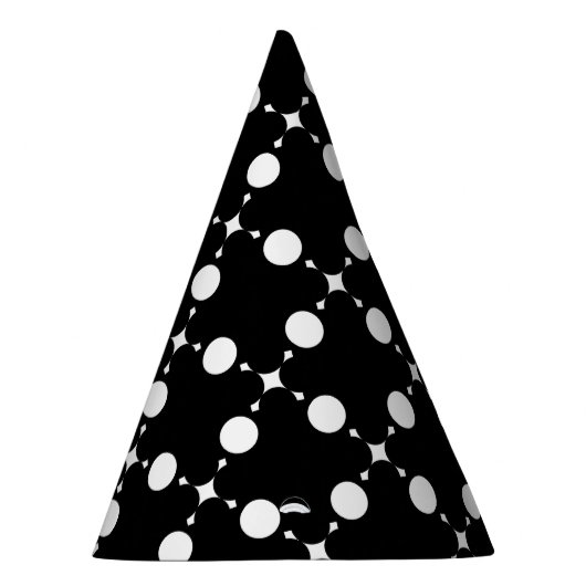 Witte stippen, stippen, Stippen, gestippeld Feesthoedjes (Rechts)