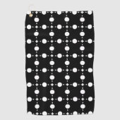 Witte stippen, stippen, Stippen, gestippeld Golfhanddoek (Voorkant)