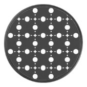 Witte stippen, stippen, Stippen, gestippeld Hockey Puck (Voorkant)