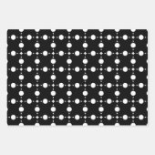 Witte stippen, stippen, Stippen, gestippeld Inpakpapier Vel (Voorkant 2)