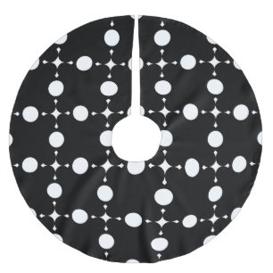 Witte stippen, stippen, Stippen, gestippeld Kerstboom Rok