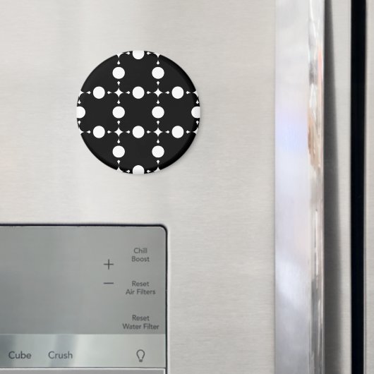 Witte stippen, stippen, Stippen, gestippeld Magneet (Insitu (Koelkast))