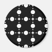 Witte stippen, stippen, Stippen, gestippeld Magneet (Voorkant)