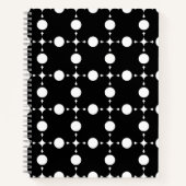 Witte stippen, stippen, Stippen, gestippeld Notitieboek (Voorkant)