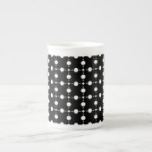 Witte stippen, stippen, Stippen, gestippeld Porselein Kop (Voorkant)