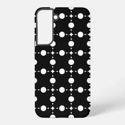 Witte stippen, stippen, Stippen, gestippeld Samsung Galaxy Hoesje (Achterkant)