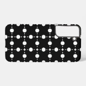 Witte stippen, stippen, Stippen, gestippeld Samsung Galaxy Hoesje (Achterkant horizontaal)