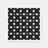 Witte stippen, stippen, Stippen, gestippeld Servet (Voorkant)