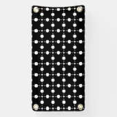 Witte stippen, stippen, Stippen, gestippeld Spandoek (Verticaal)