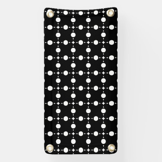 Witte stippen, stippen, Stippen, gestippeld Spandoek (Verticaal)