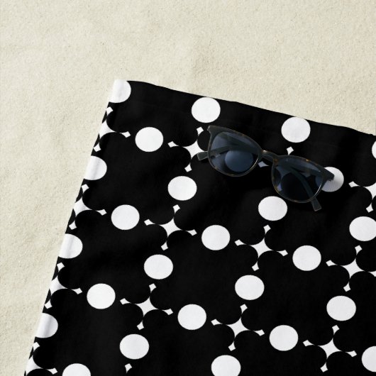 Witte stippen, stippen, Stippen, gestippeld Strandlaken (In situ)