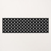 Witte stippen, stippen, Stippen, gestippeld Yogamat (Achterkant (horizontaal))