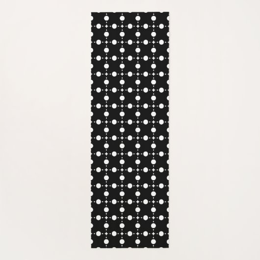 Witte stippen, stippen, Stippen, gestippeld Yogamat (Achterkant)