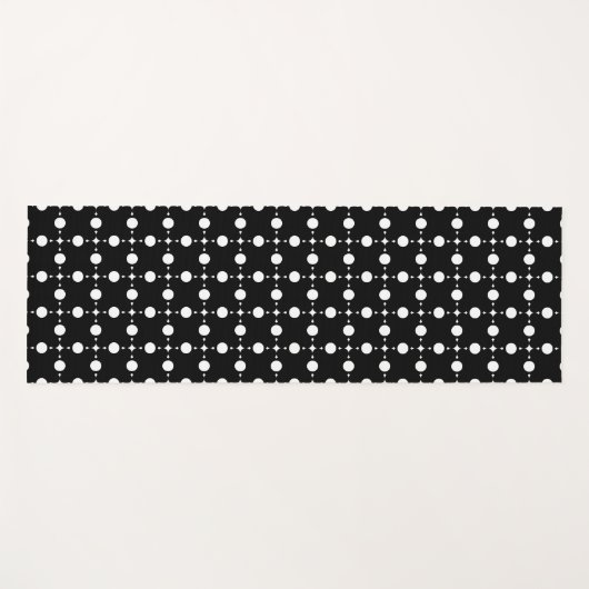 Witte stippen, stippen, Stippen, gestippeld Yogamat (Voorkant (horizontaal))