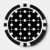 Witte Stippen, Stippenpatroon, Stippen, Gestippeld Poker Chips (Voorkant)