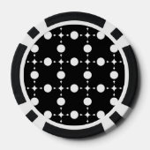 Witte Stippen, Stippenpatroon, Stippen, Gestippeld Poker Chips (Achterkant)