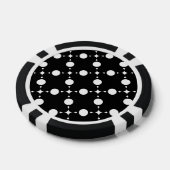 Witte Stippen, Stippenpatroon, Stippen, Gestippeld Poker Chips (Enkel)