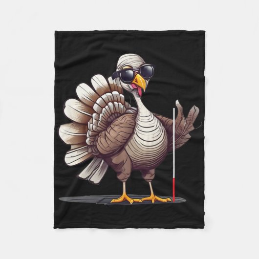 Witte Stock Bewustzijn Thanksgiving Coms Oriëntati Fleece Deken (Voorkant)