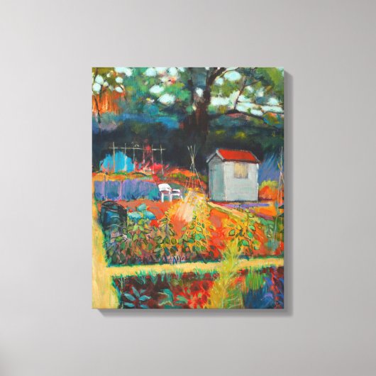 Witte Stoel Canvas Afdruk (Voorkant)