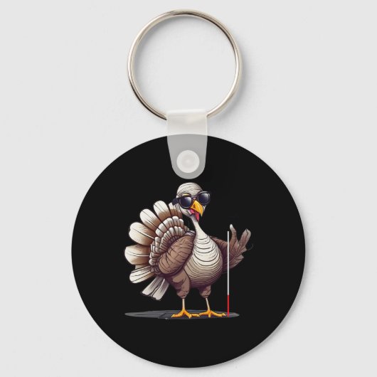 Witte Stok Bewustzijn Thanksgiving Communicatie Or Sleutelhanger (Voorkant)