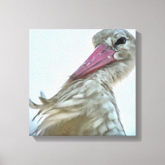 Witte storm met ongecrediteerde expressie dierkuns canvas afdruk (Voorkant)