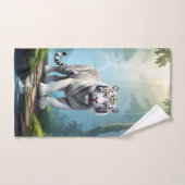Witte Storm Tijger – Jungle Bliksem Fantasy Muis Bad Handdoek (Handdoek)