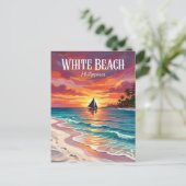 Witte Strand Filipijnen Briefkaart (Staand voorkant)