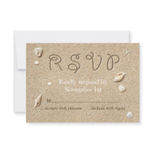 Witte Strand Sandy Toes Salty Kisses RSVP