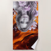 Witte strandlaken (Voorkant)