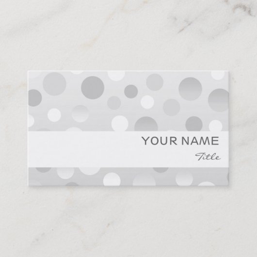 Witte streepjeskaartsjabloon wissen visitekaartje (Voorkant)