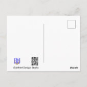 Witte Strelitzia Bloem Beterschap Ansichtkaart Briefkaart (Achterkant)