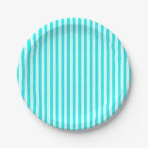 Witte Strepen Aqua