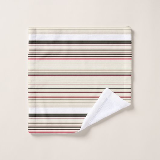  witte strepen bad handdoek (Wasdoekje)