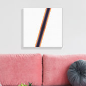 Witte strepen canvas afdruk (Insitu (Woonkamer))