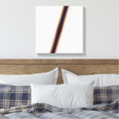 Witte strepen canvas afdruk (Insitu (Slaapkamer))