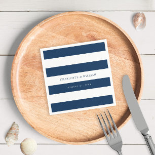 Witte strepen en bewerkbare kleuren servet