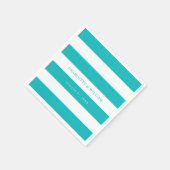 Witte strepen en bewerkbare kleuren servet (Hoek)